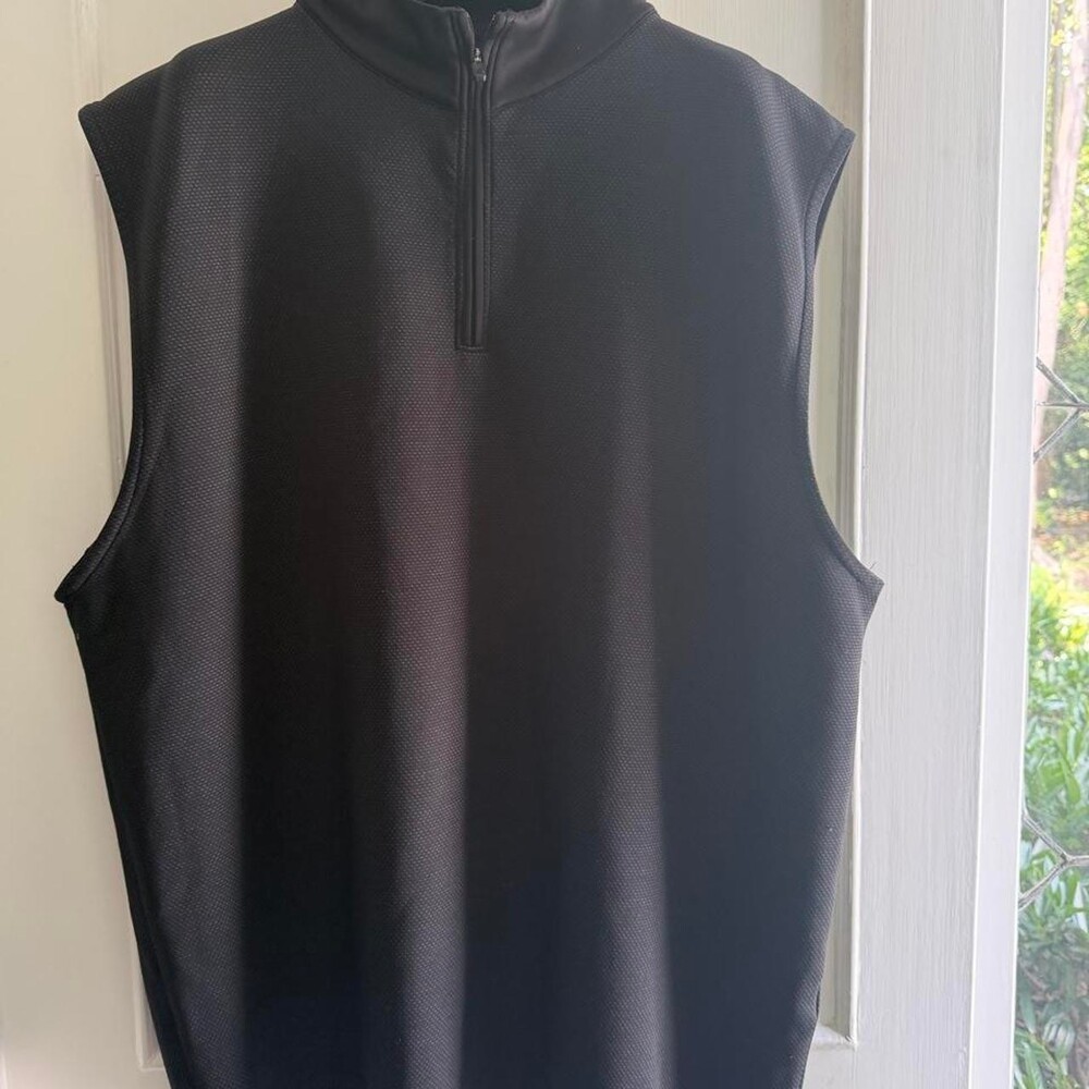 FJ Golf black quarter zip vest size XL #golf #athletic